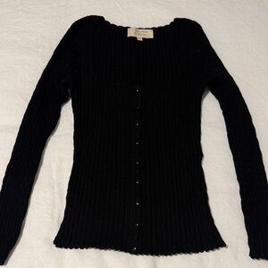 Sezane Ambroise Cardigan in Black Size XS